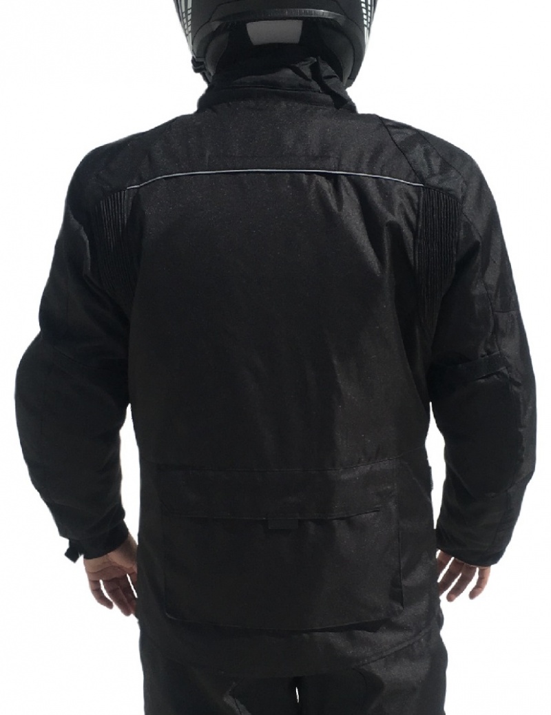 CAMPERA DE MOTO - NEGRA - Imagen 2