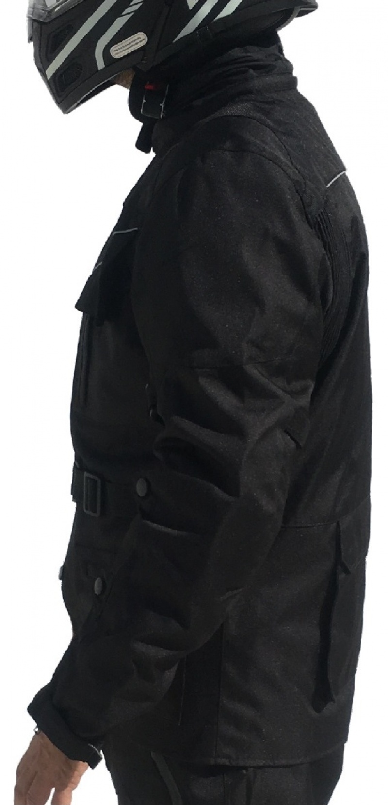 CAMPERA DE MOTO - NEGRA - Imagen 3
