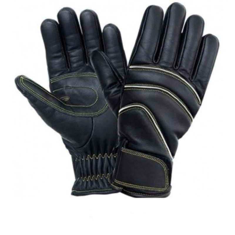 Motocicleta De Cuero Para Hombres Y Guantes Para Deportes Motorizados