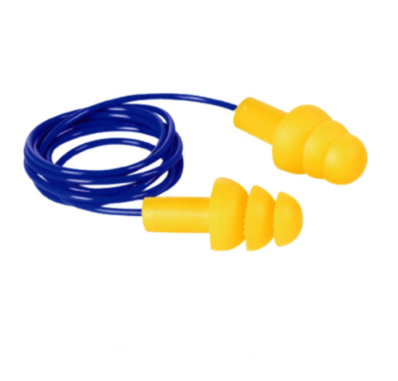 TAPA OIDOS PVC CON CORDON X 100 UNIDADES