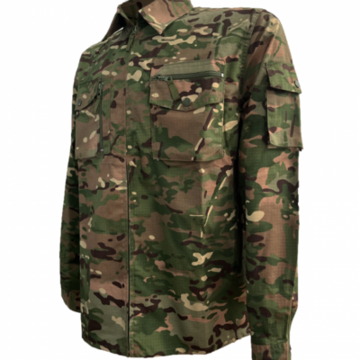 CAMISA CAMUFLADA TELA RIPSTOP (ANTI DESGARRO)